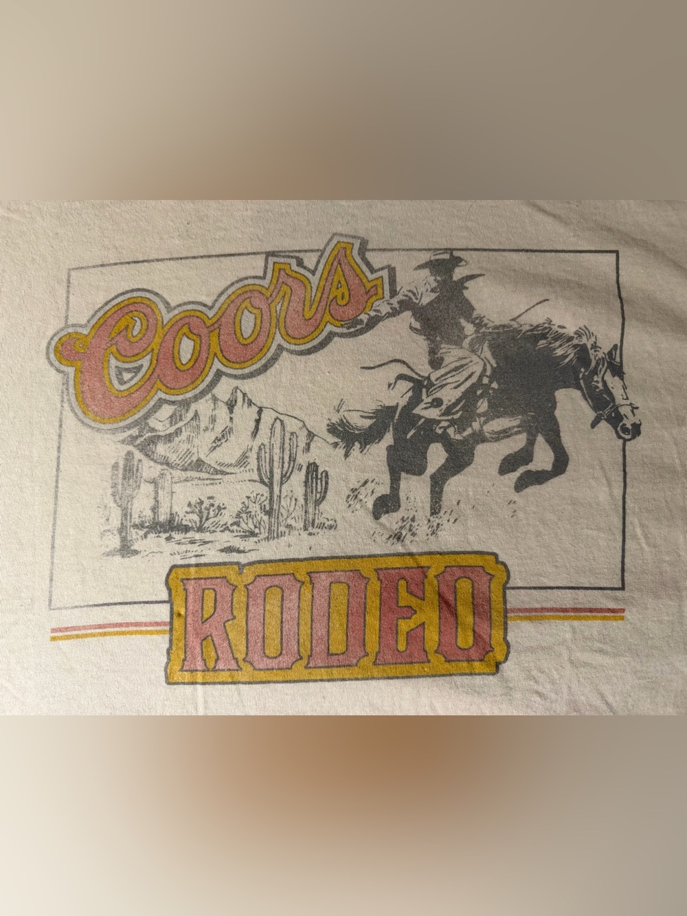 Coors Banquet Brewing Co Official Merch Rodeo Graphic Tee Country Cowboy Vintage